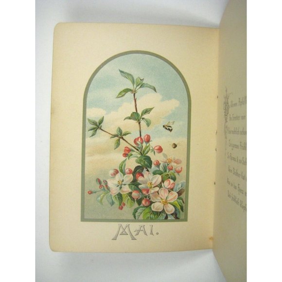 Sunday School German Calendar Book Geschenk Sonntagsschule Floral Druck Verlag - Picture 6 of 8